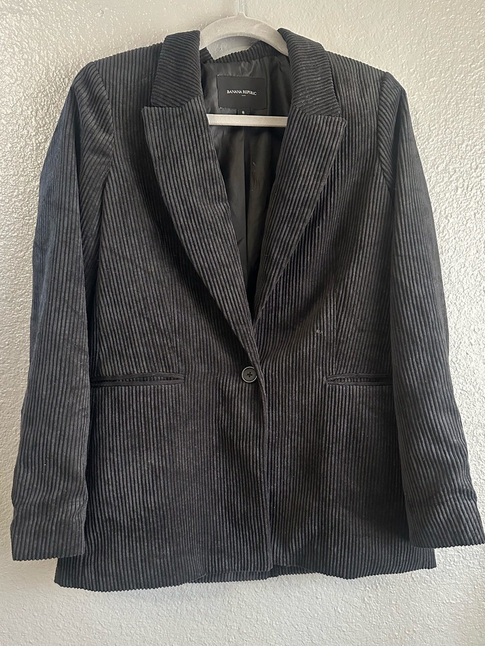 Banana Republic Women's Black Corduroy Blazer size 8